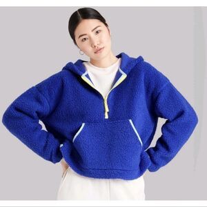 Wild Fable Women's Half-Zip Sherpa Anorak Jacket